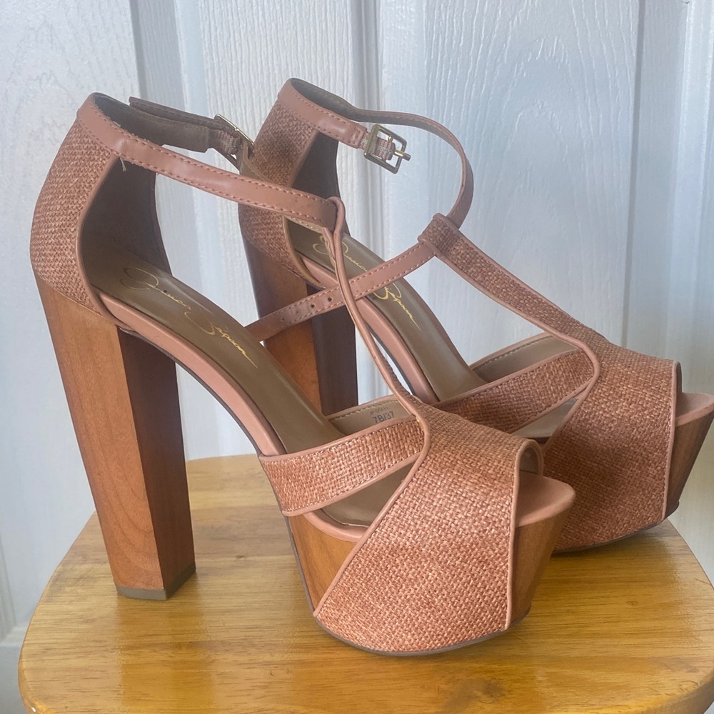 Jessica Simpson Pink Platform Heels